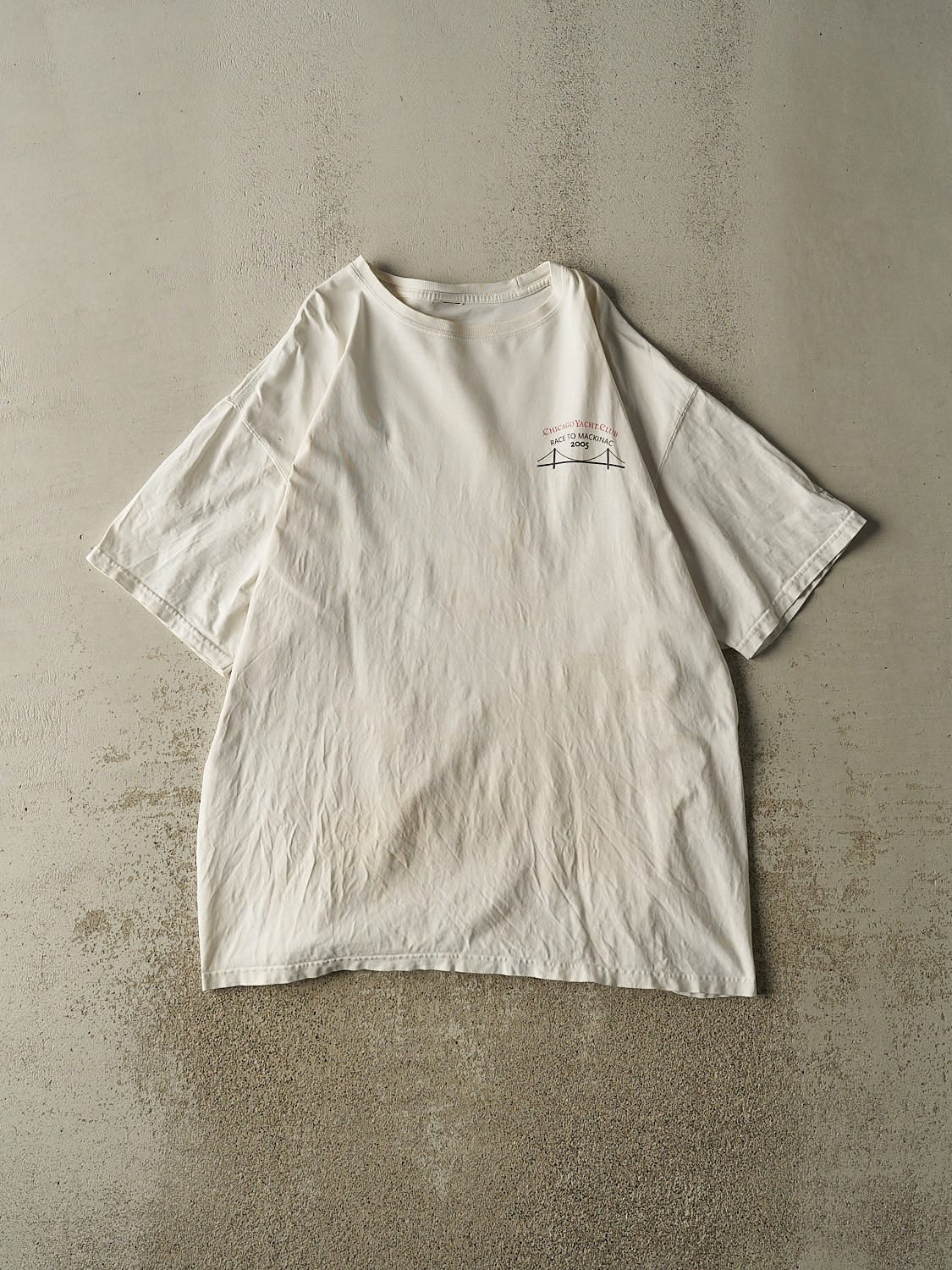 Vintage 05' White Chicago Yacht Club Tee (XL/XXL)