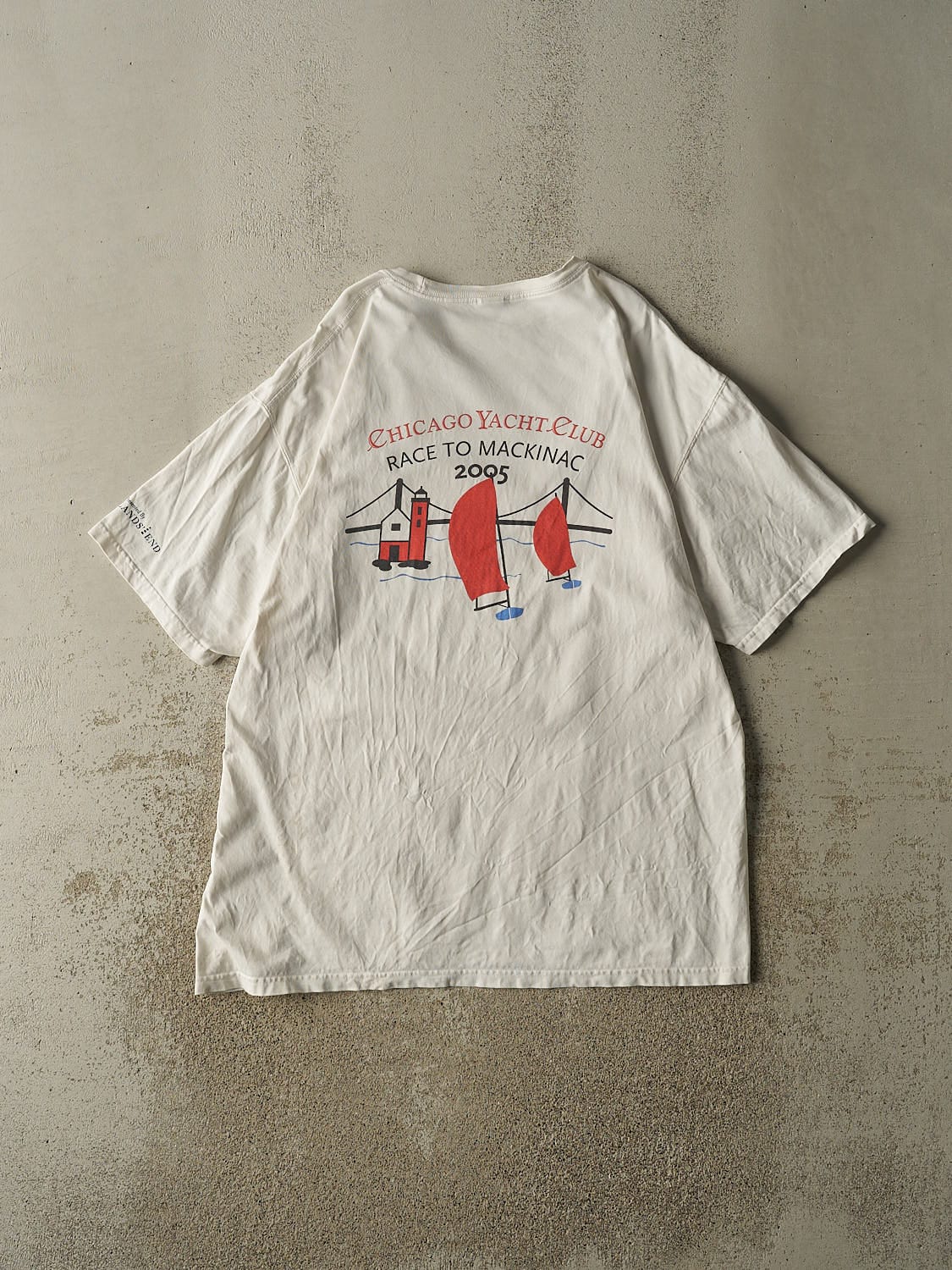 Vintage 05' White Chicago Yacht Club Tee (XL/XXL)