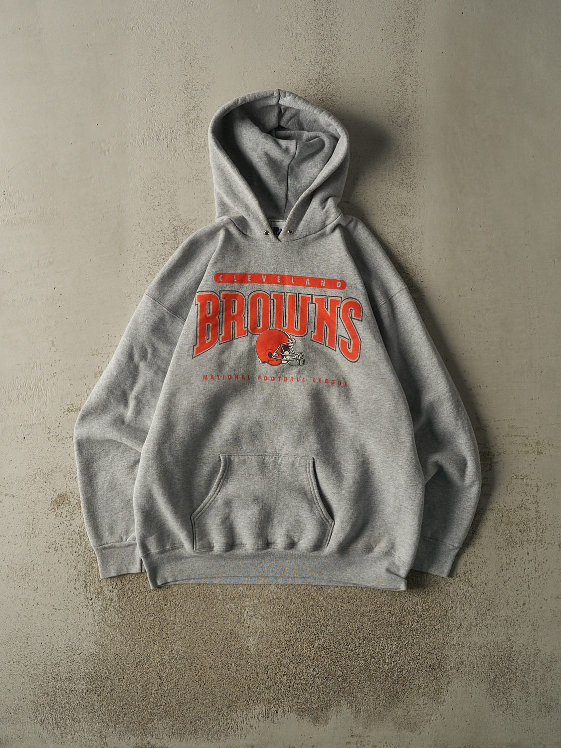 Vintage 90s Grey Cleveland Browns Hoodie (XL/XXL)