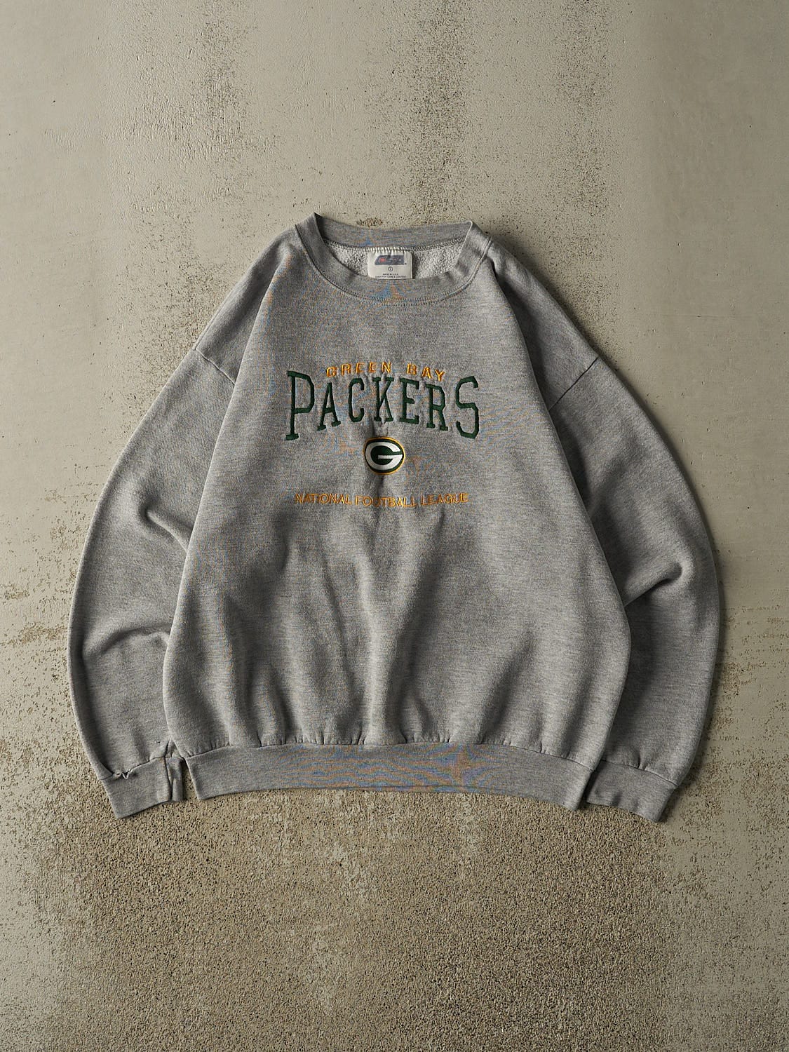 Vintage Y2K Grey Green Bay Packers Crewneck (M/L)