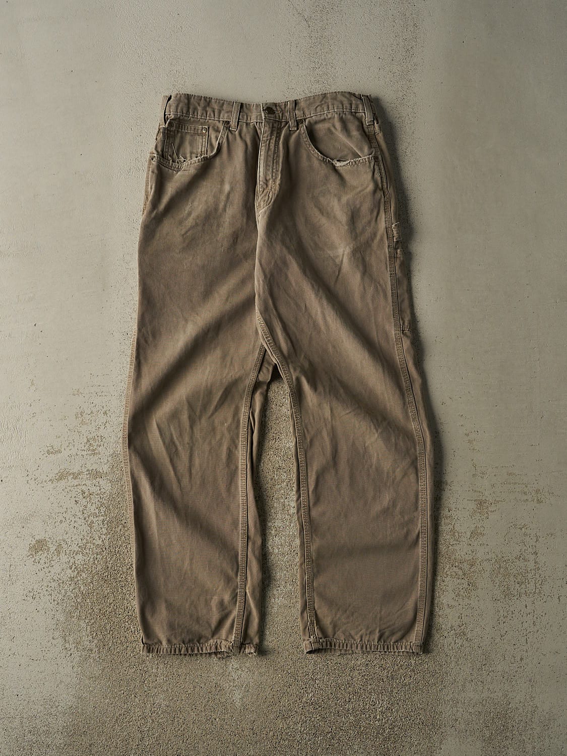 Vintage Y2K Brown Carhartt Carpenter Work Pants (33x32.5)