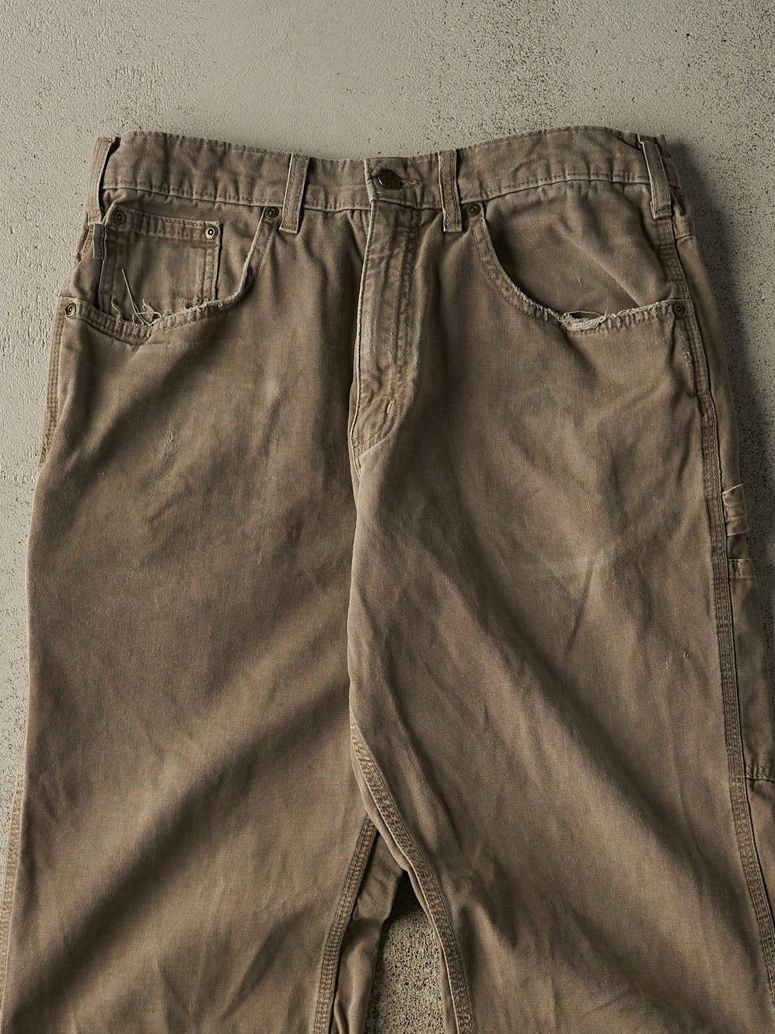 Vintage Y2K Brown Carhartt Carpenter Work Pants (33x32.5)