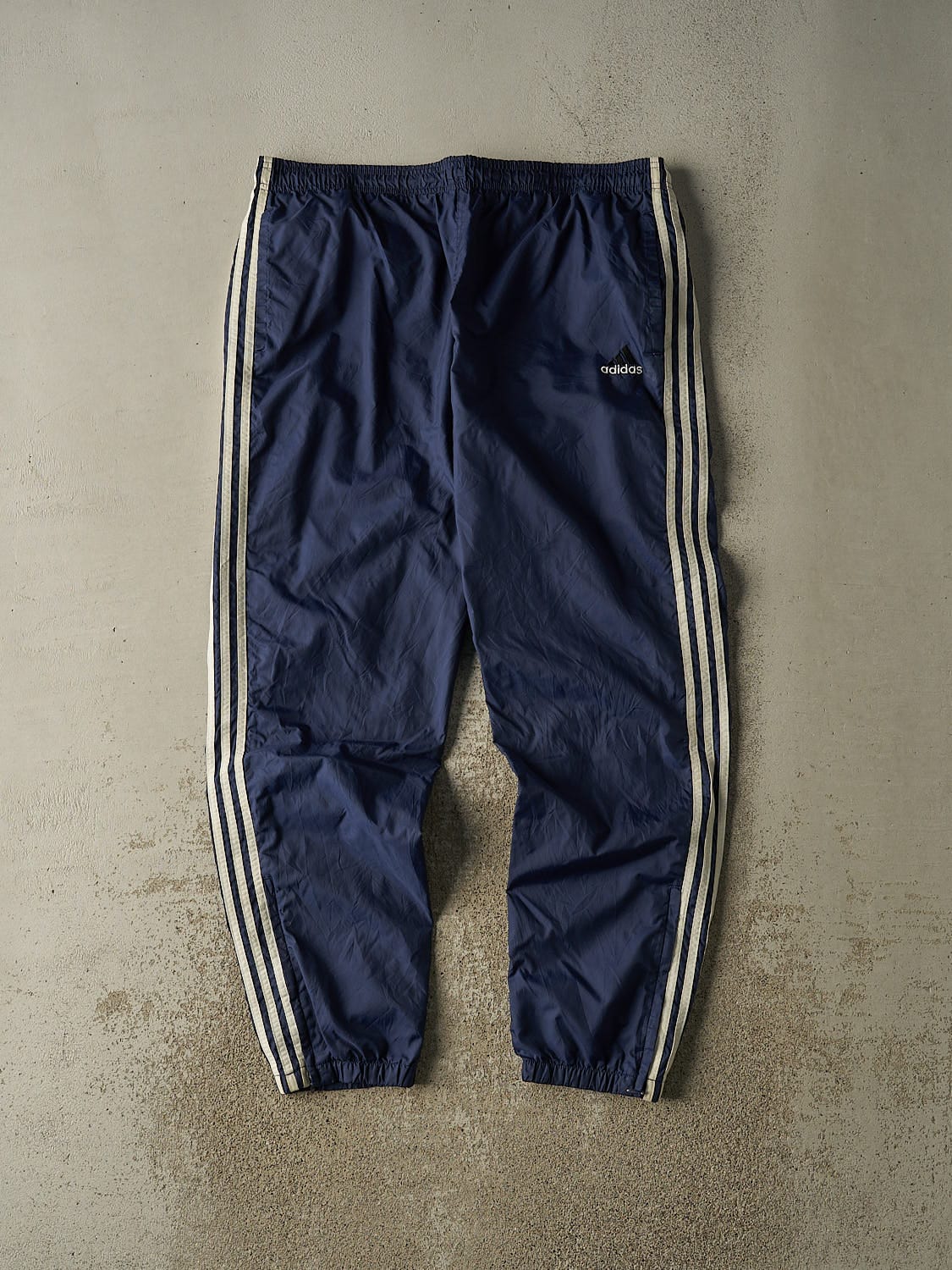 Vintage 90s Navy Blue Adidas Track Pants (38x31.5)
