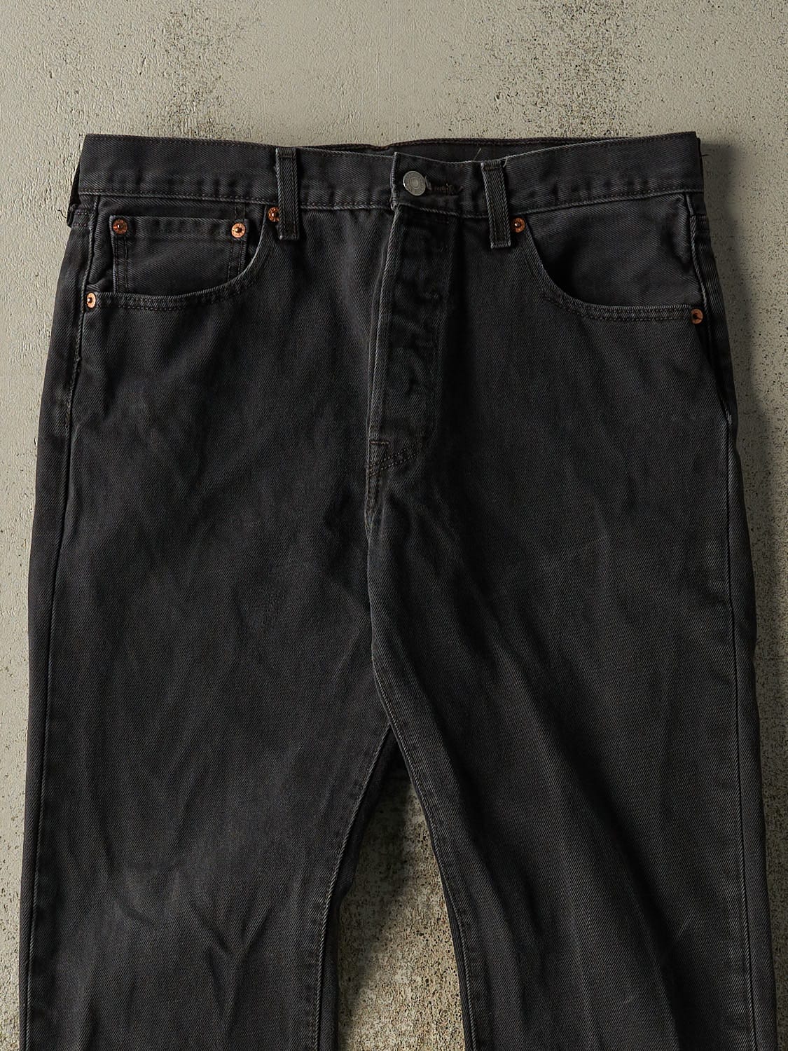 Vintage Y2K Faded Black Levi's 501 Denim Pants (32x29)
