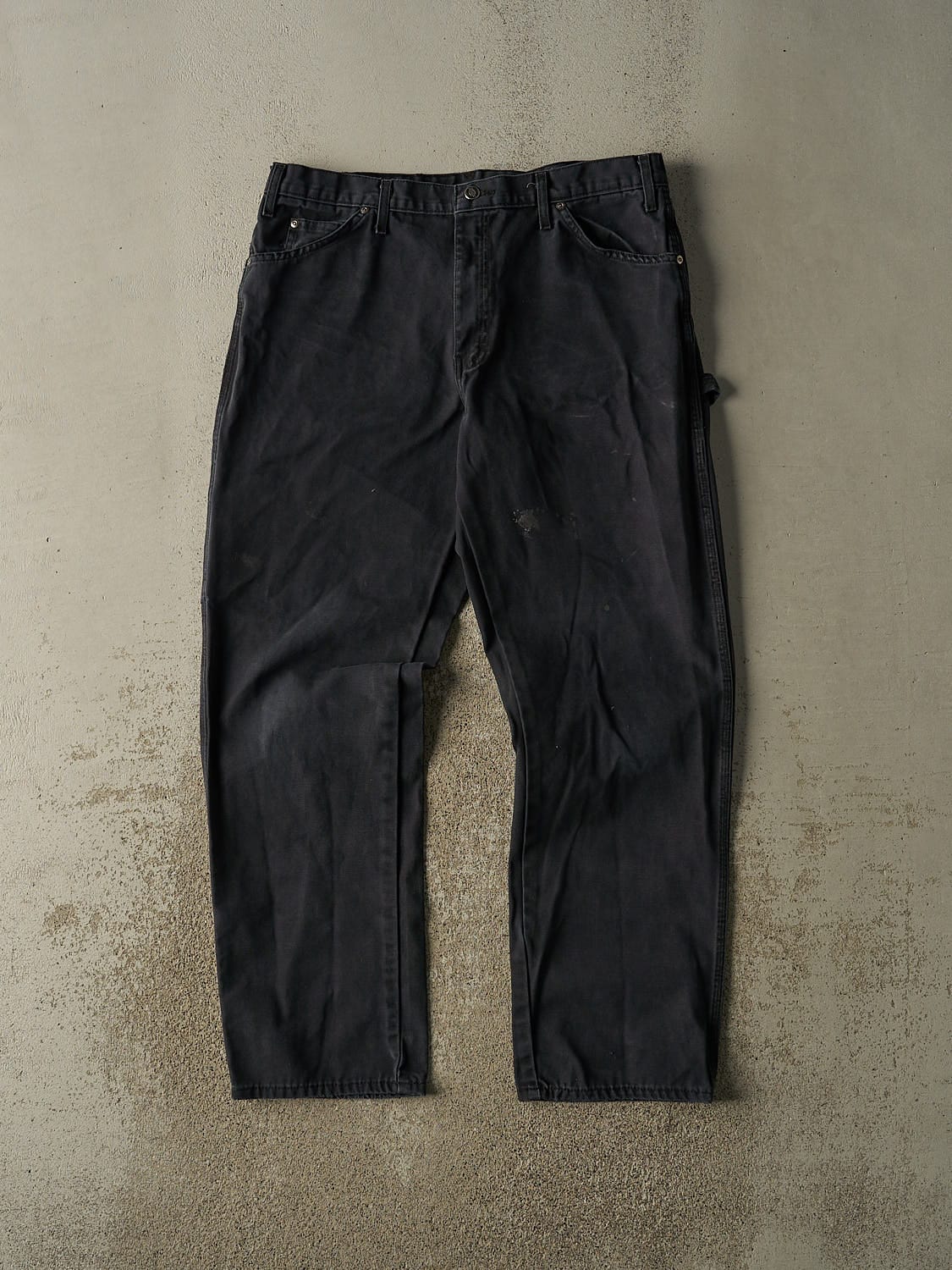 Vintage 90s Faded Black Dickies Carpenter Pants (35x32)