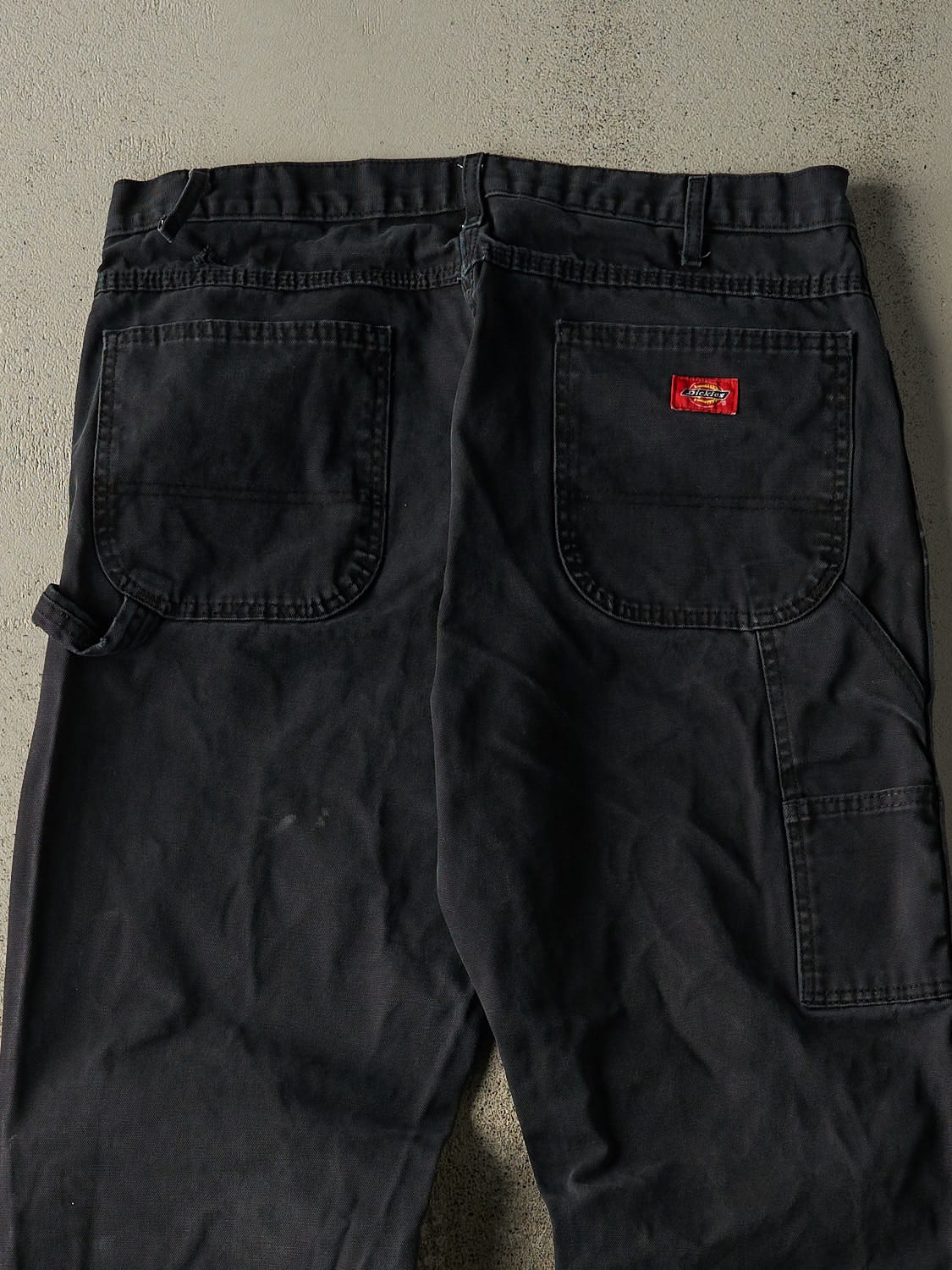 Vintage 90s Faded Black Dickies Carpenter Pants (35x32)