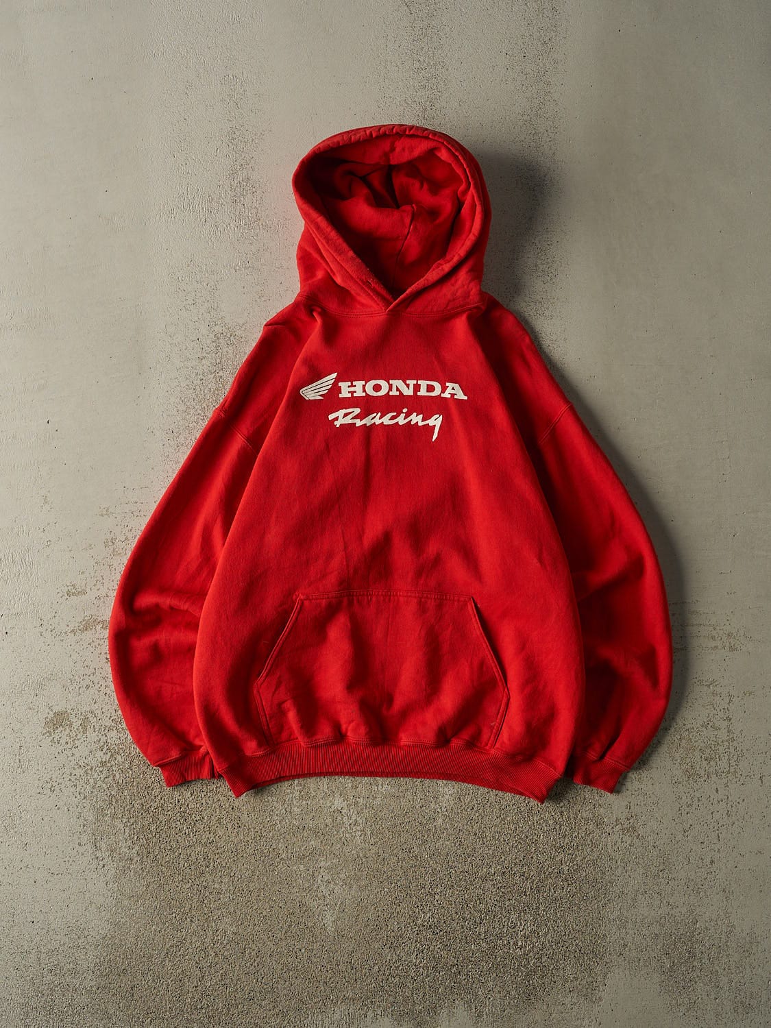 Vintage Y2K Red Honda Racing Hoodie (L/XL)