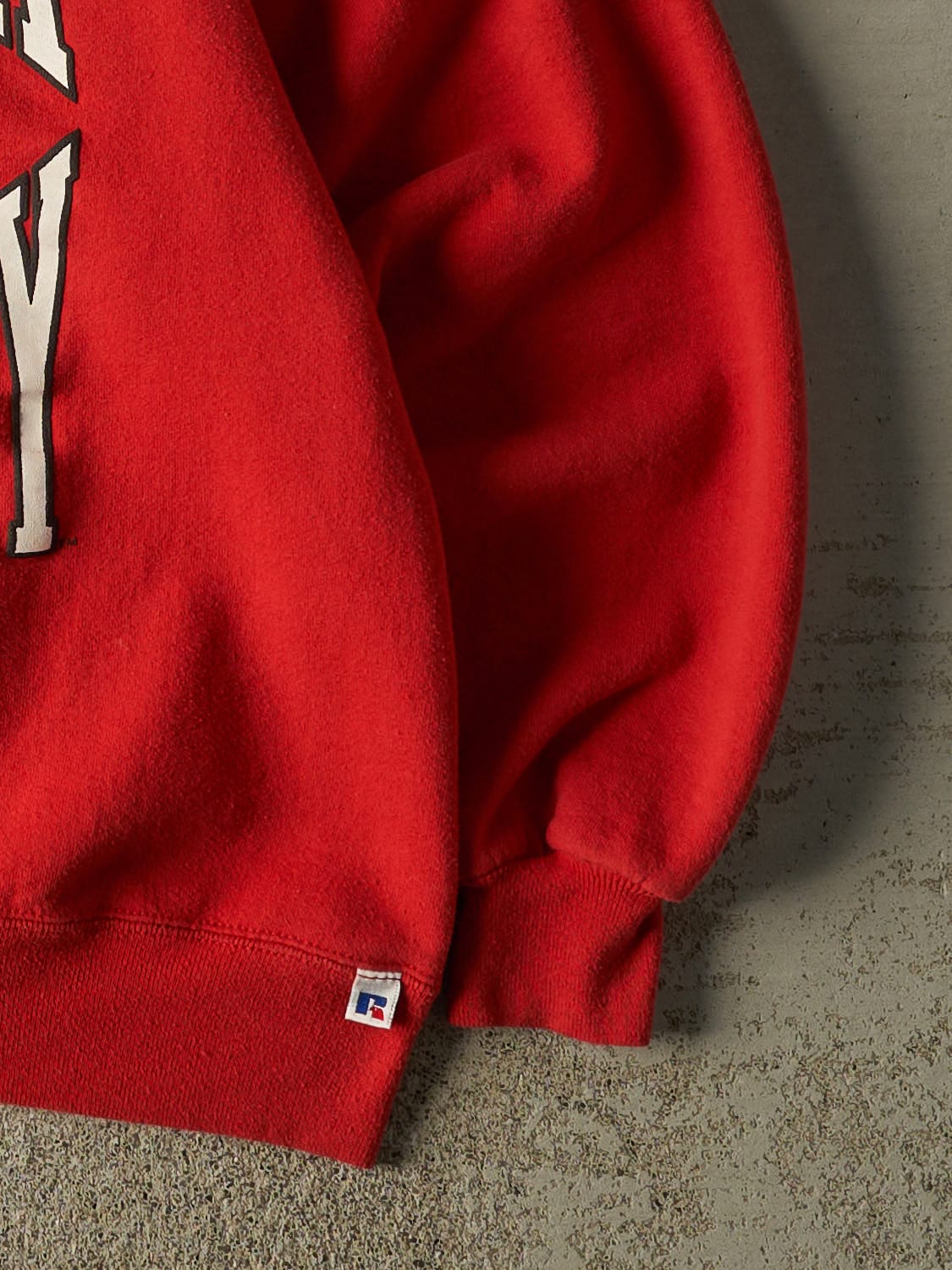 Vintage 90s Red Russell Athletic Nebraska University Crewneck (XL)