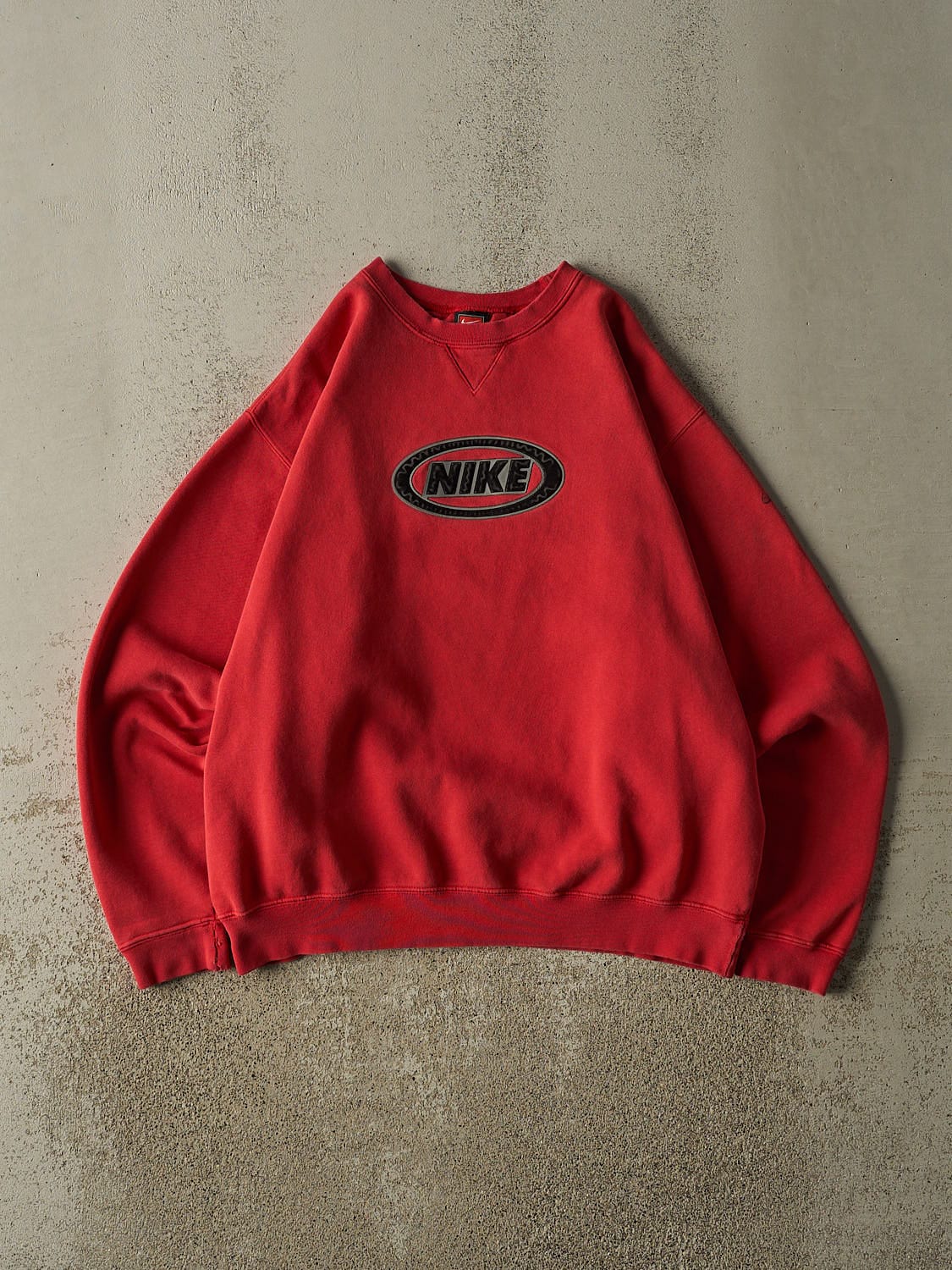 Vintage Y2K Red Nike Logo Crewneck (L)