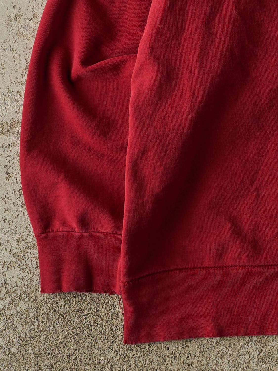 Vintage 90s Red Au Coton Lightweight Crewneck (XL)