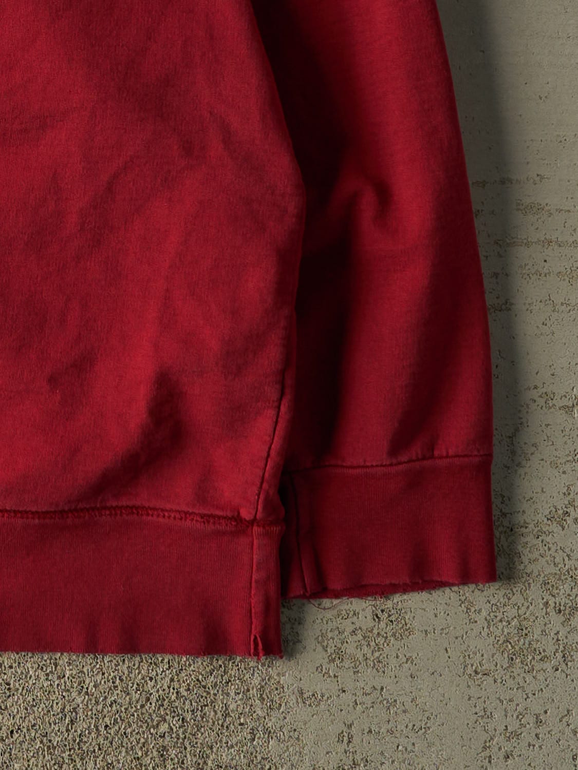 Vintage 90s Red Au Coton Lightweight Crewneck (XL)