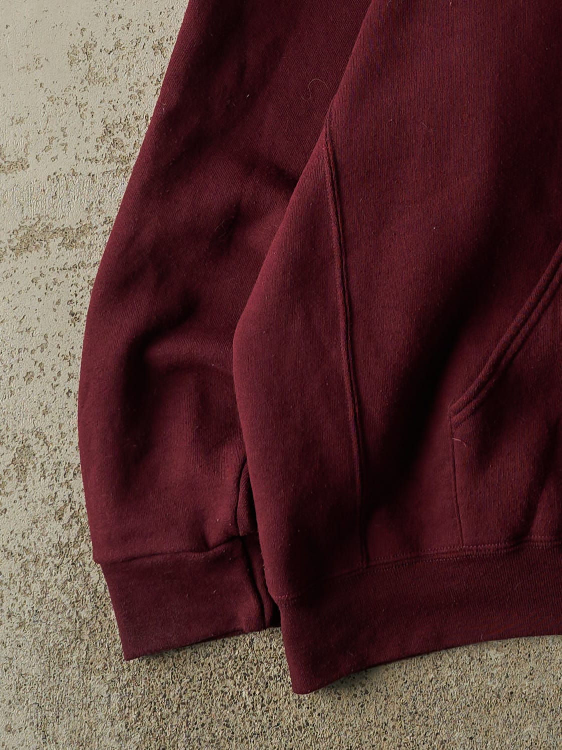 Vintage Y2K Burgundy Russell Athletic Bombers Hockey Hoodie (XXL/XXXL)