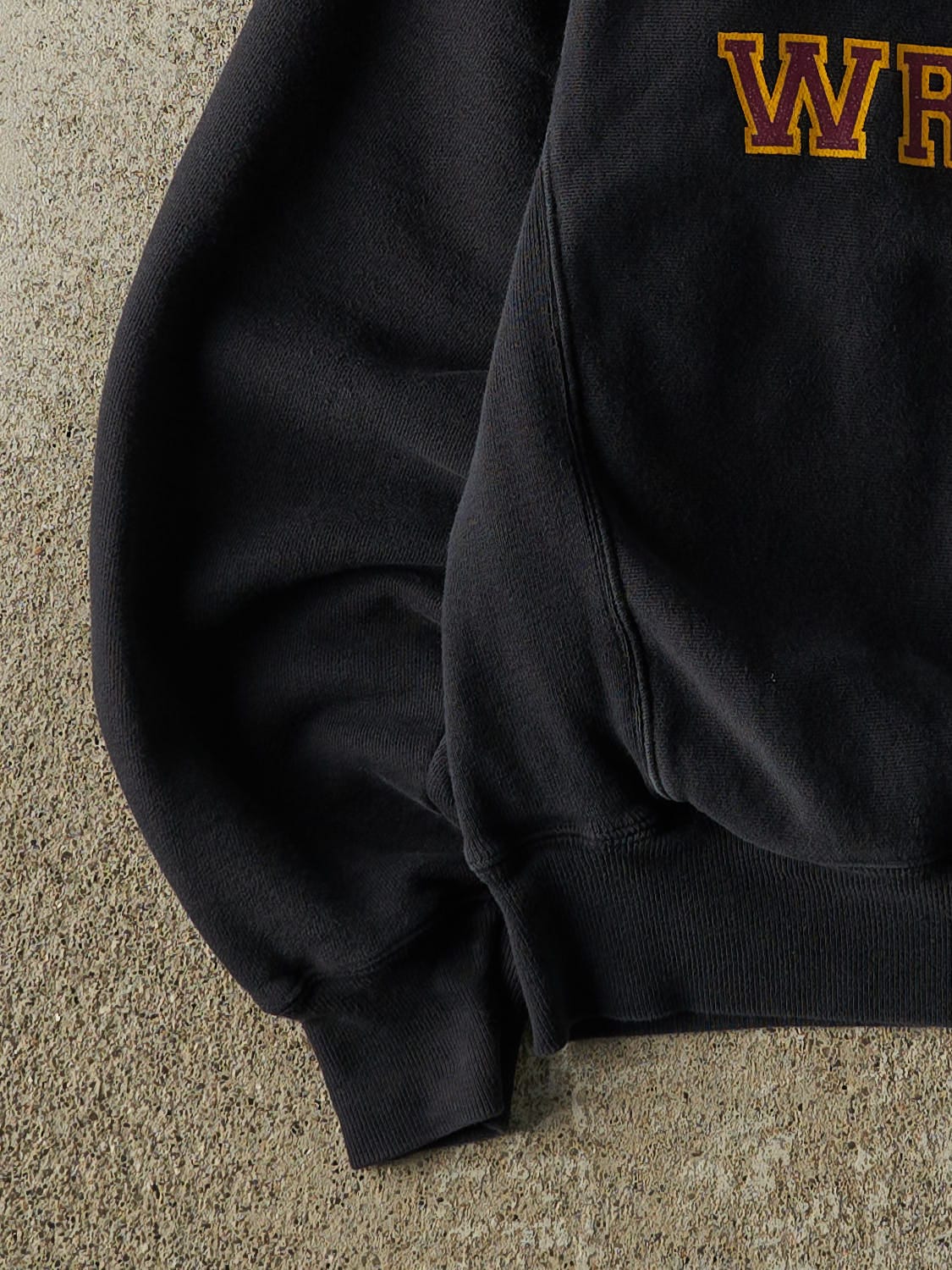 Vintage Y2K Black Champion Reverse Weave Davison Wrestling Crewneck (XS/S)