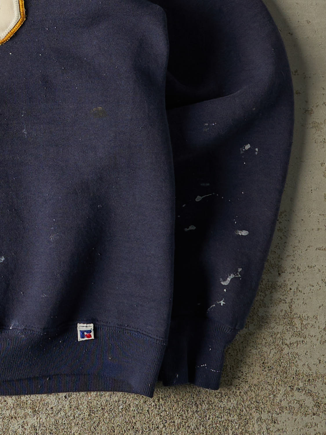 Vintage 90s Navy Blue Russell Athletic CSU Crewneck (S/M)