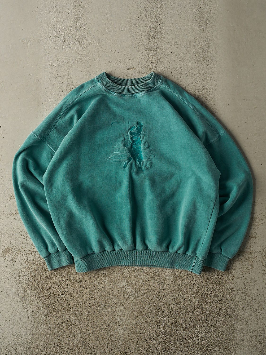 Vintage 80s Teal Golf Embroidered Crewneck (L/XL)
