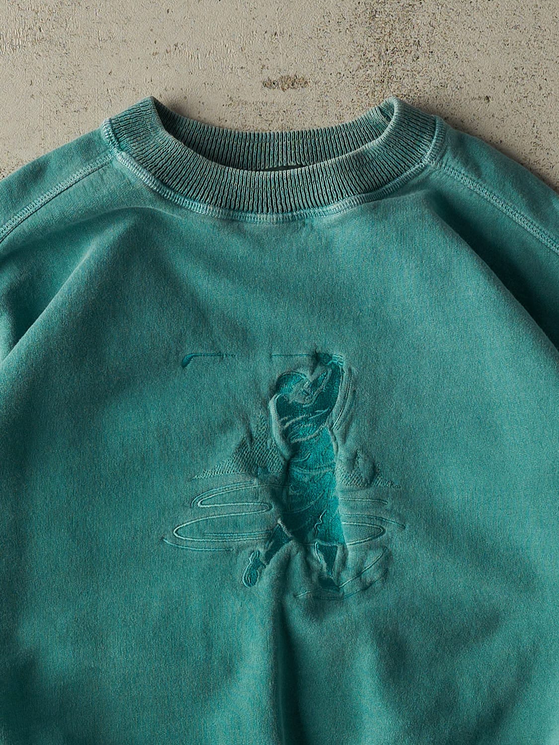 Vintage 80s Teal Golf Embroidered Crewneck (L/XL)