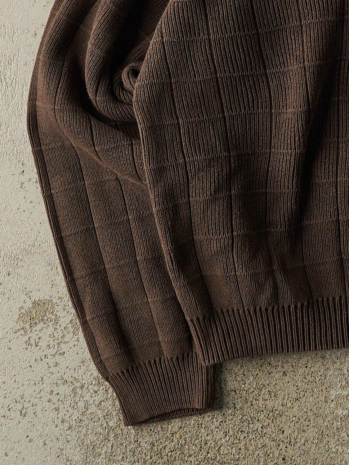 Vintage Y2K Brown Izod Embroidered Patterned Knit (L/XL)