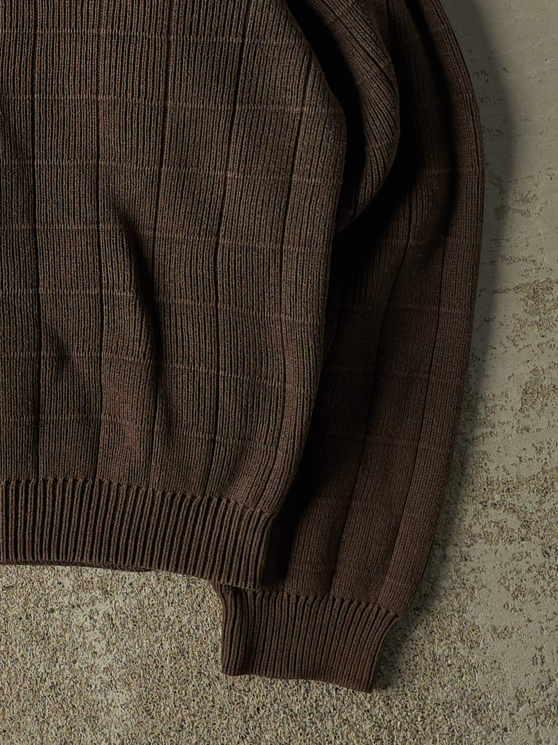 Vintage Y2K Brown Izod Embroidered Patterned Knit (L/XL)