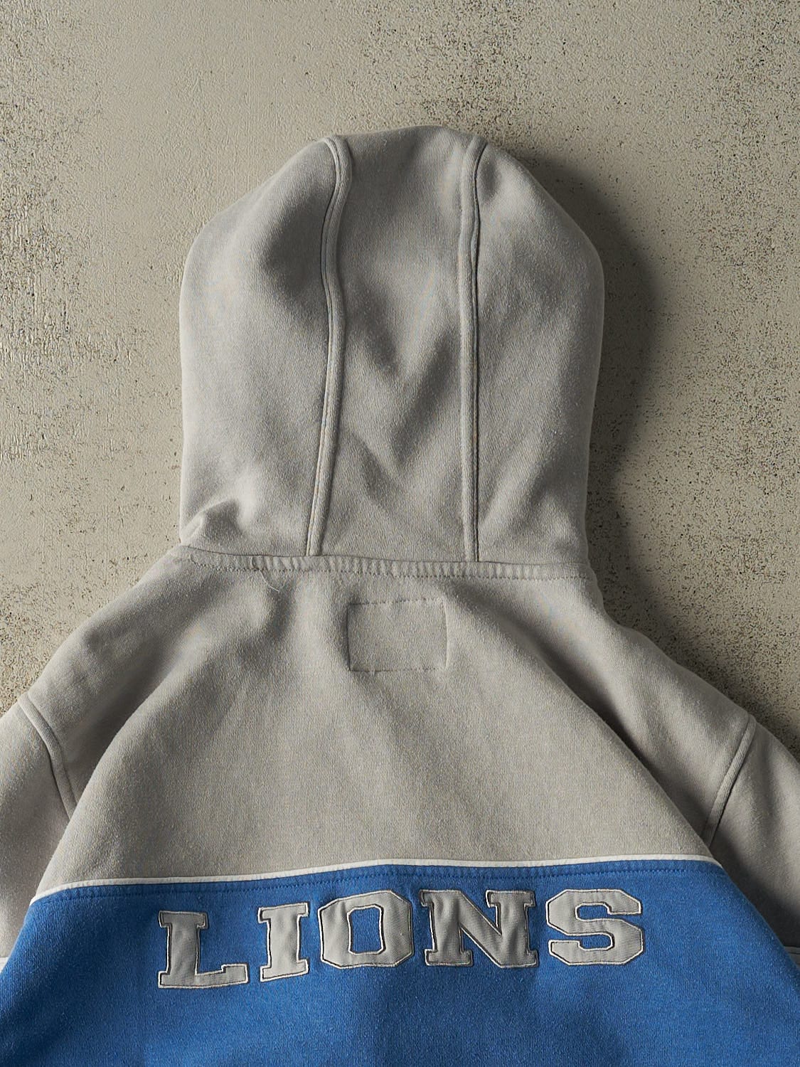 Vintage Y2K Blue & Grey Detroit Lions Hoodie (M/L)