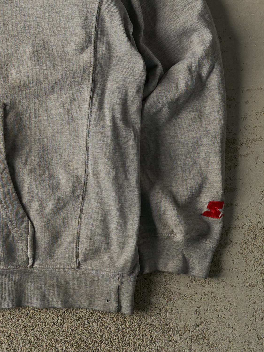 Vintage 90s Grey Ohio State University Buckeyes Embroidered Hoodie (XL)