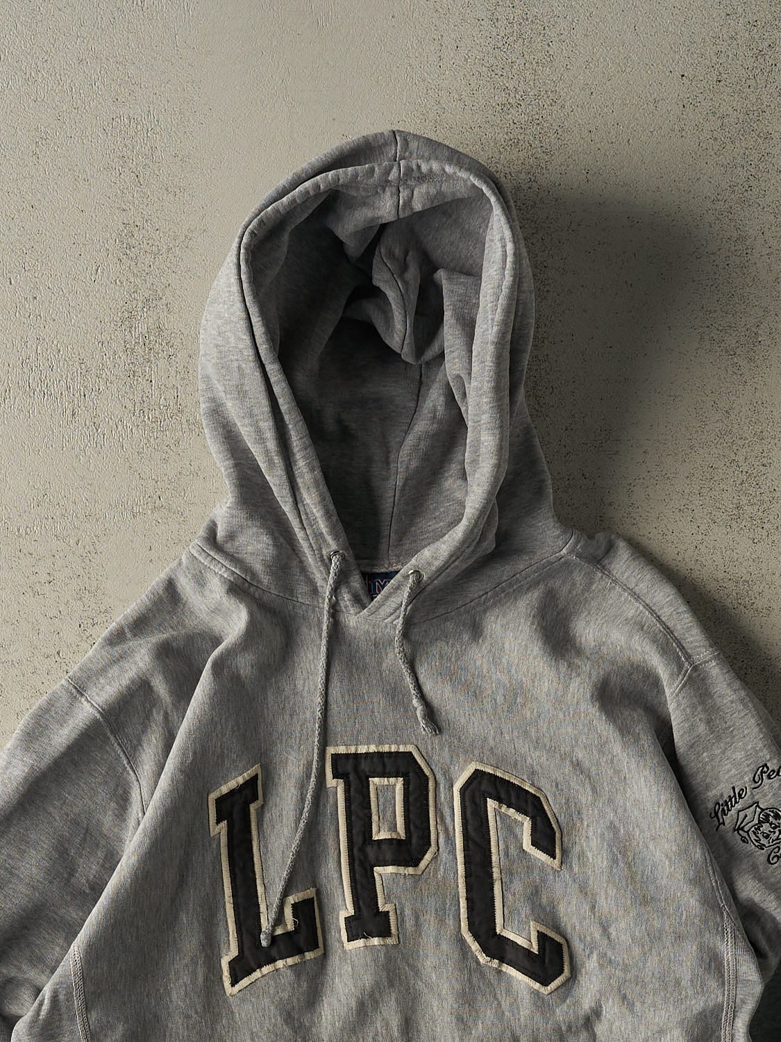 Vintage 90s Grey LPC Childcare Embroidered Hoodie (S/M)