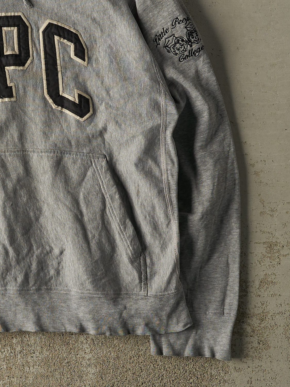 Vintage 90s Grey LPC Childcare Embroidered Hoodie (S/M)