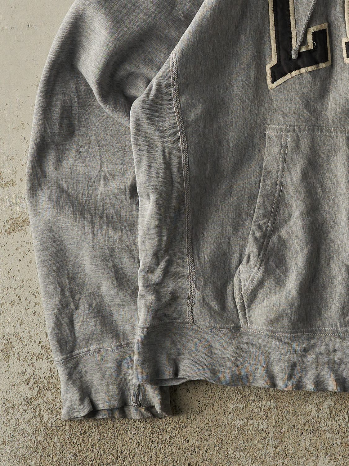 Vintage 90s Grey LPC Childcare Embroidered Hoodie (S/M)