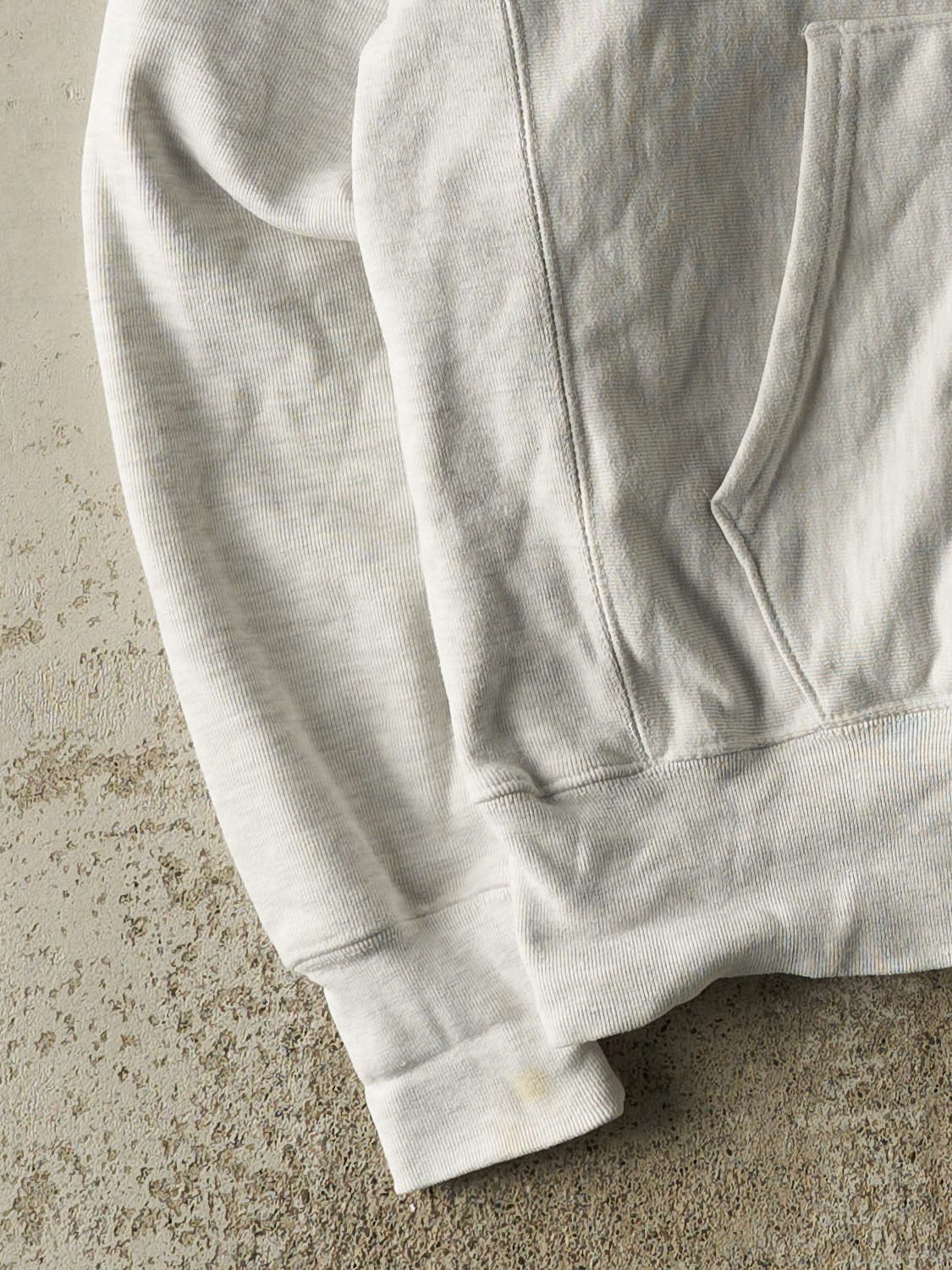 Vintage Y2K Heather Grey Champion Reverse Weave James Madison University Hoodie (M/L)