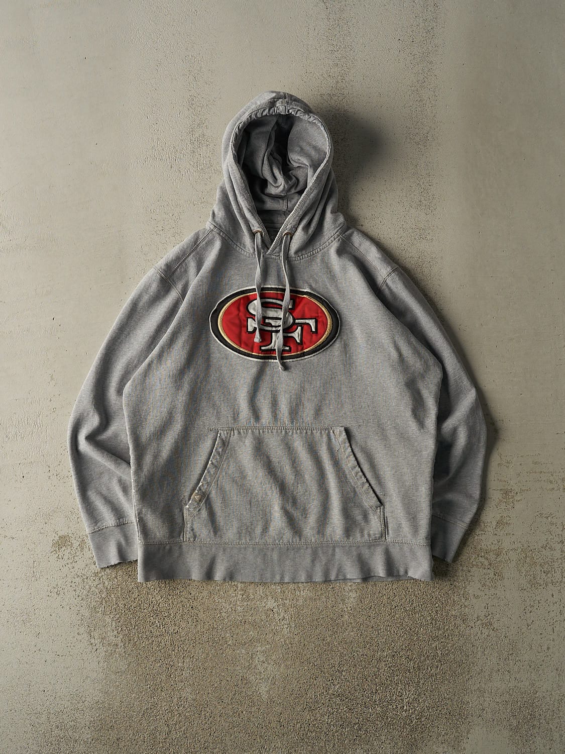 Vintage Y2K Grey San Francisco 49ers Embroidered Hoodie (L)