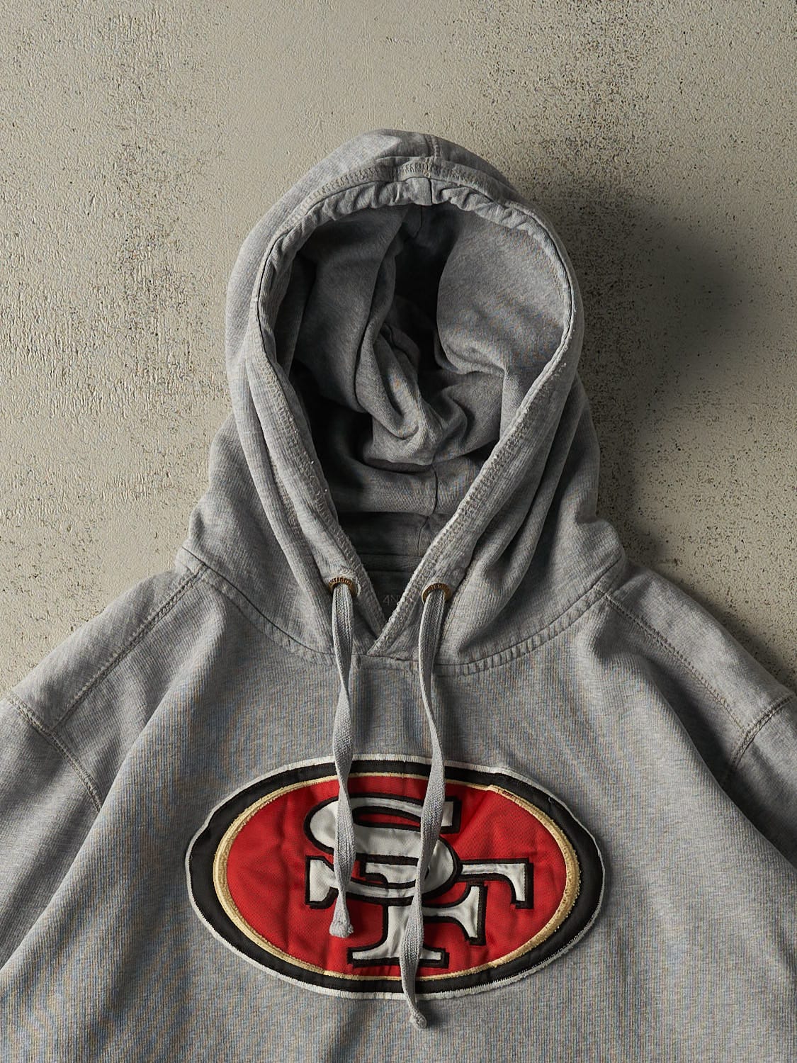 Vintage Y2K Grey San Francisco 49ers Embroidered Hoodie (L)