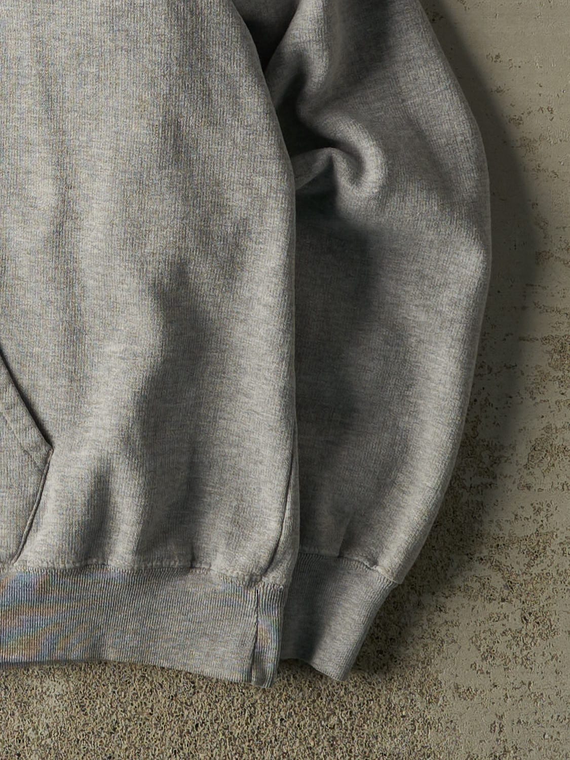 Vintage Y2K Grey Ohio State University Embroidered Hoodie (L/XL)