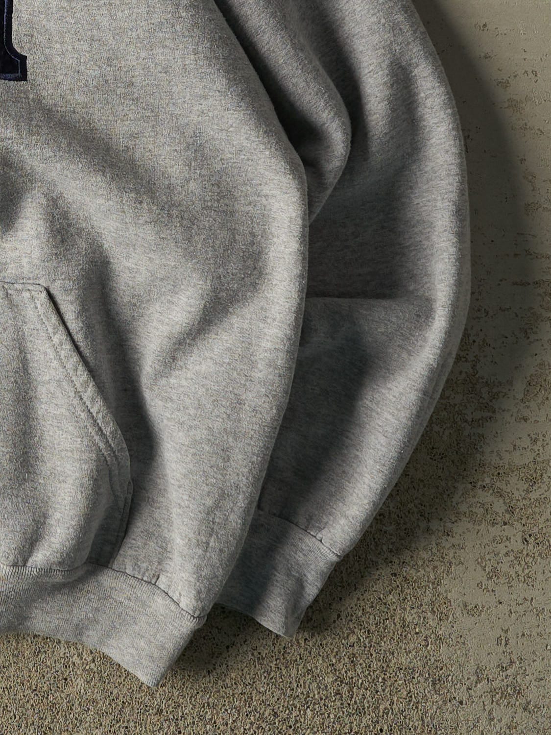 Vintage Y2K Grey FBI Embroidered Hoodie (M/L)