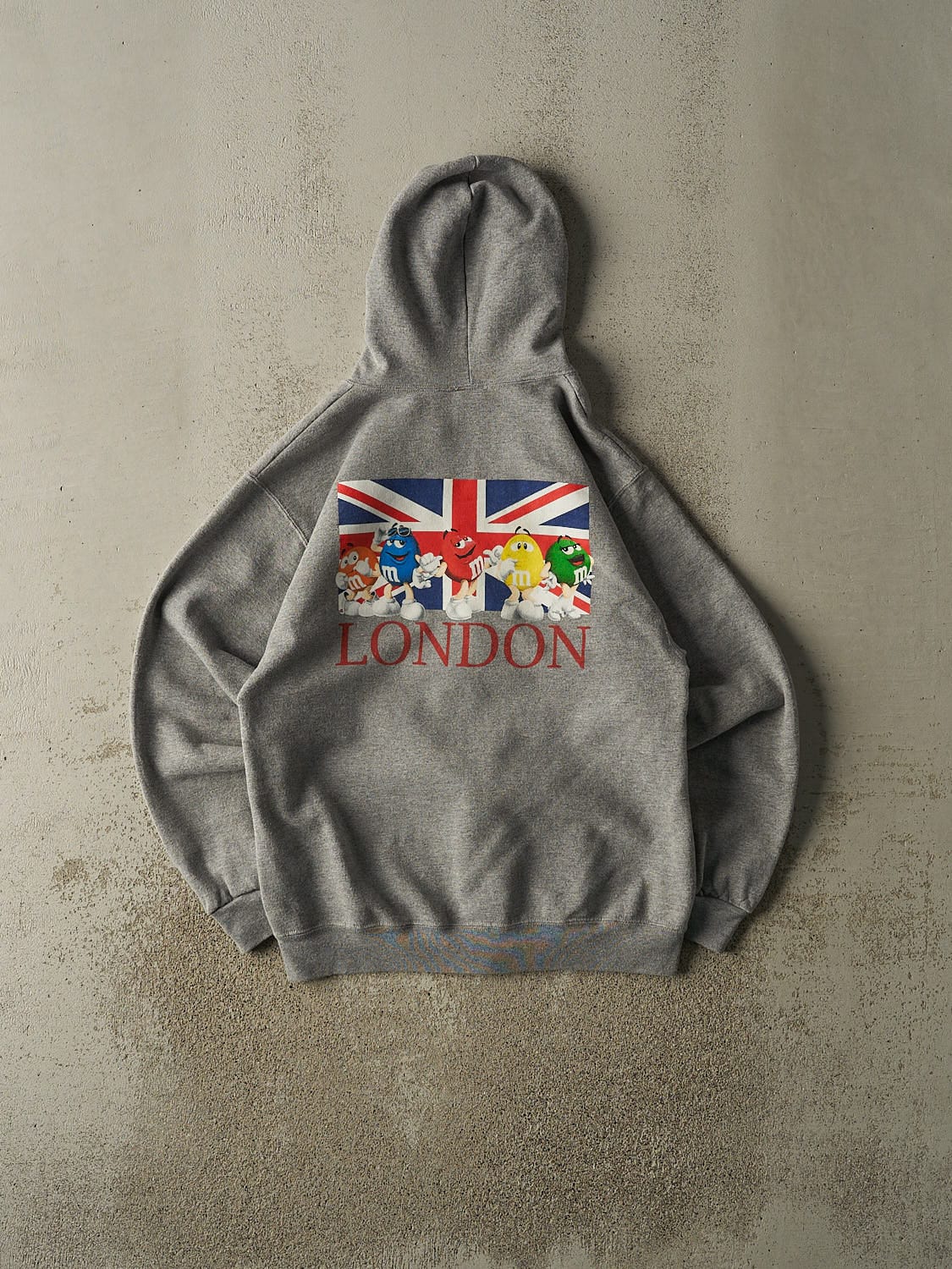 Vintage Y2K Grey M&M's Zip Up Hoodie (S/M)