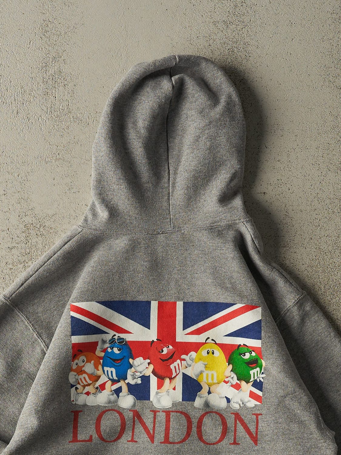 Vintage Y2K Grey M&M's Zip Up Hoodie (S/M)