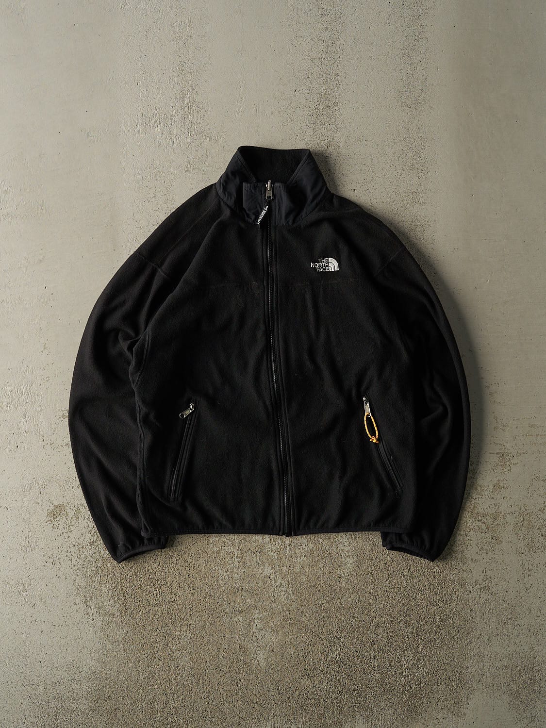 Vintage 90s Black The North Face Zip Up Fleece (M/L)