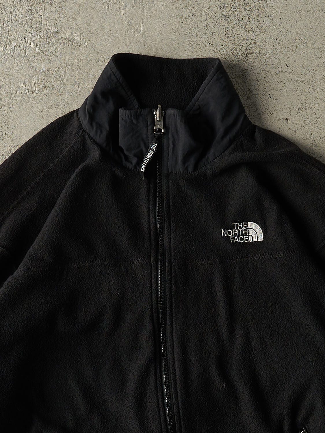 Vintage 90s Black The North Face Zip Up Fleece (M/L)