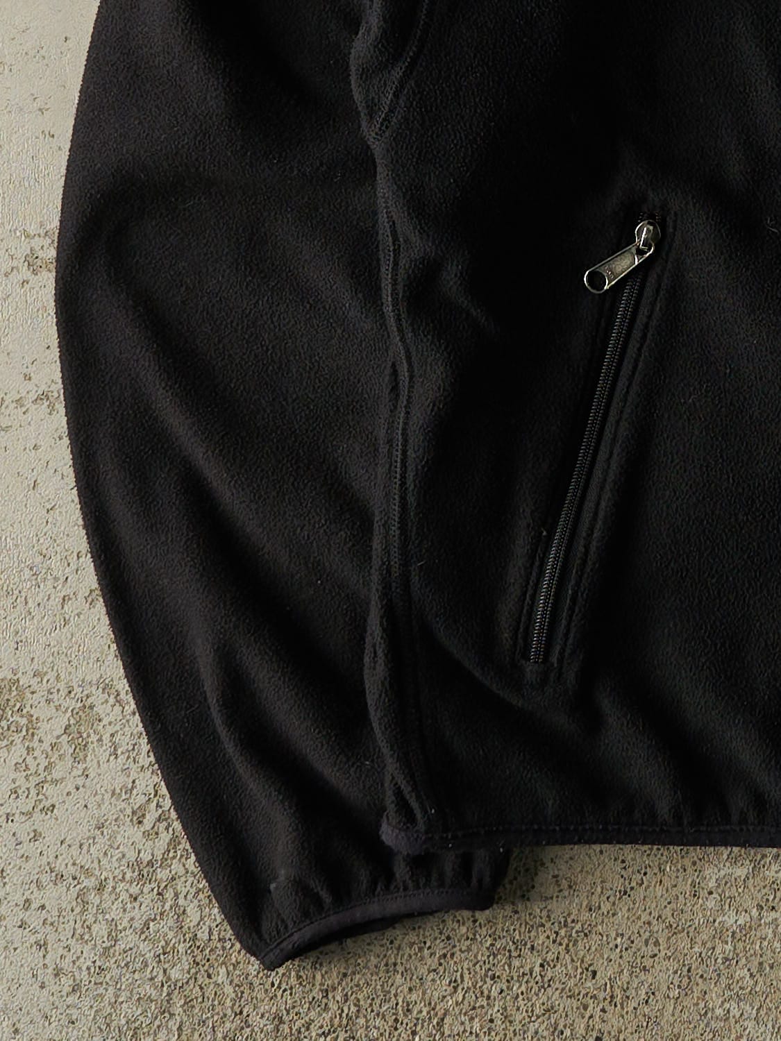 Vintage 90s Black The North Face Zip Up Fleece (M/L)