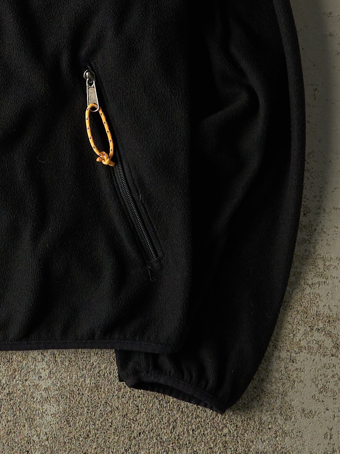 Vintage 90s Black The North Face Zip Up Fleece (M/L)