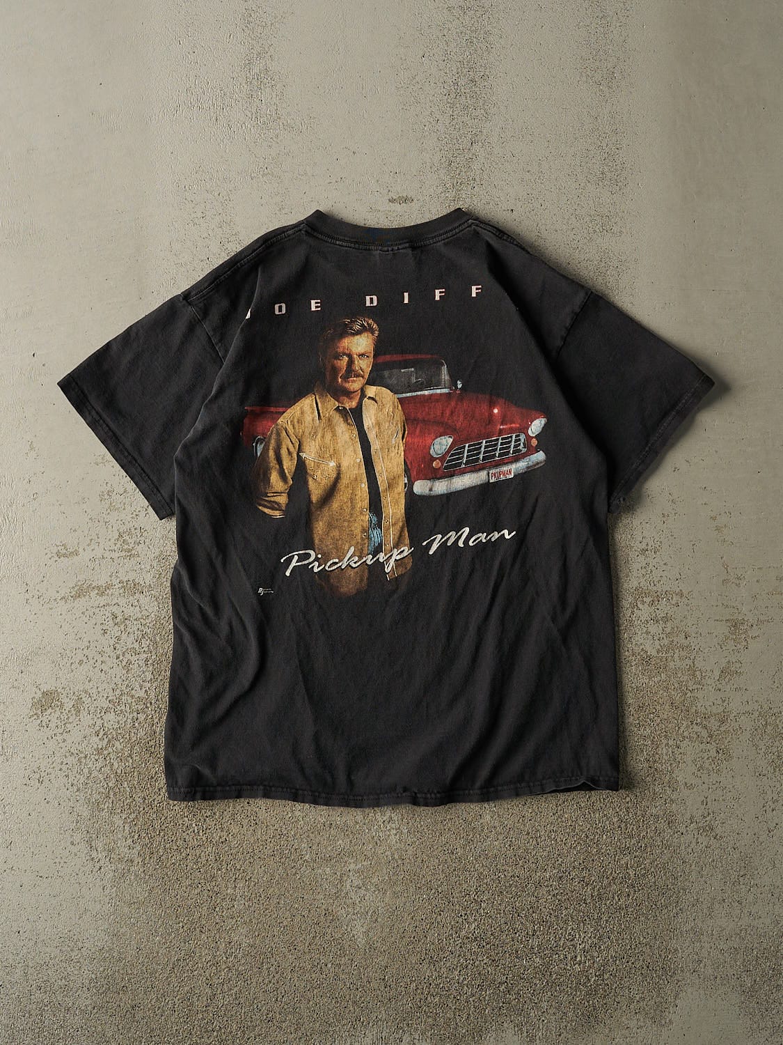 Vintage 90s Black Joe Diffie "Pickup Man" Band Tee (L)
