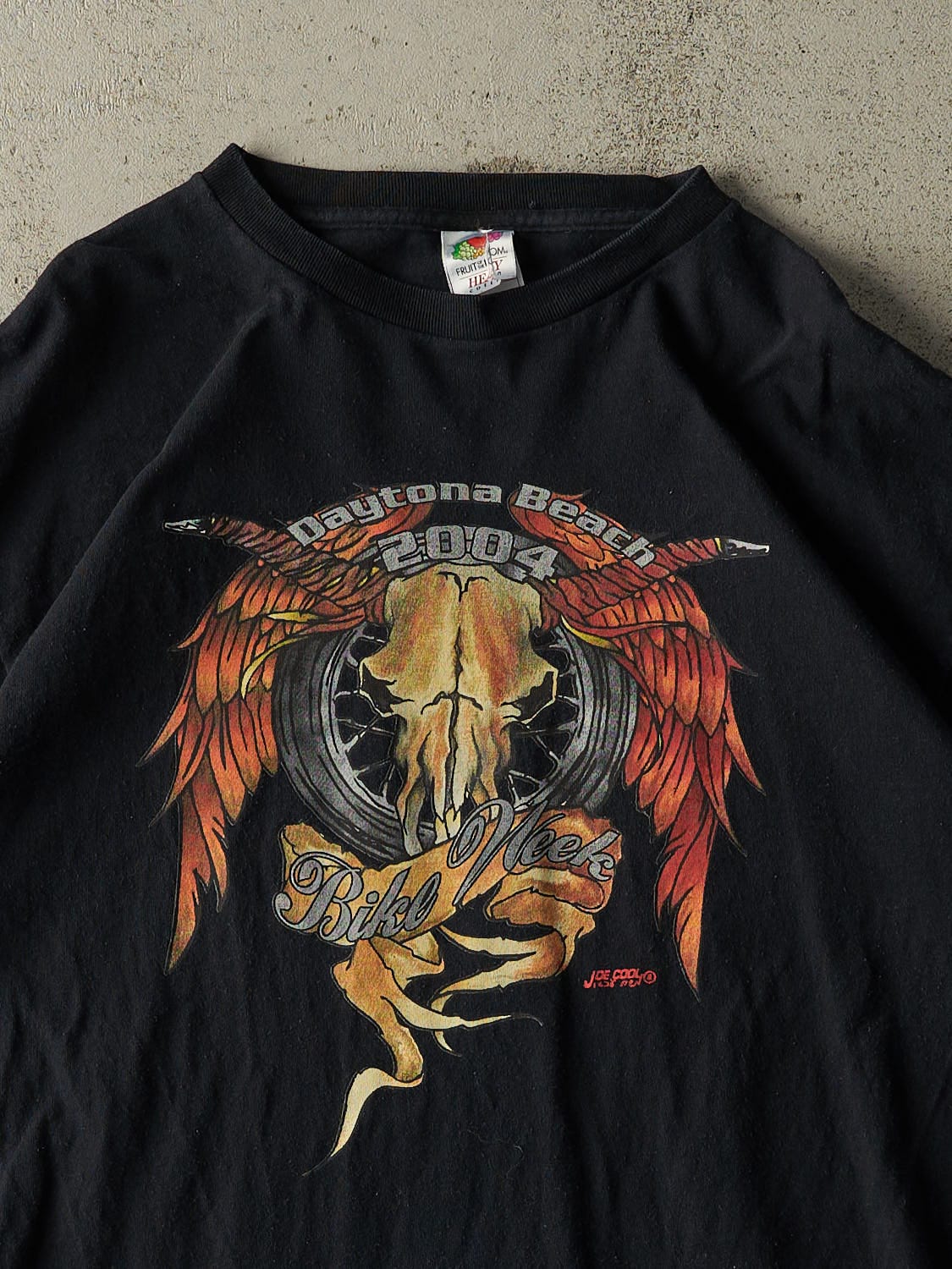 Vintage 04' Black Daytona Beach Bike Week Tee (L/XL)