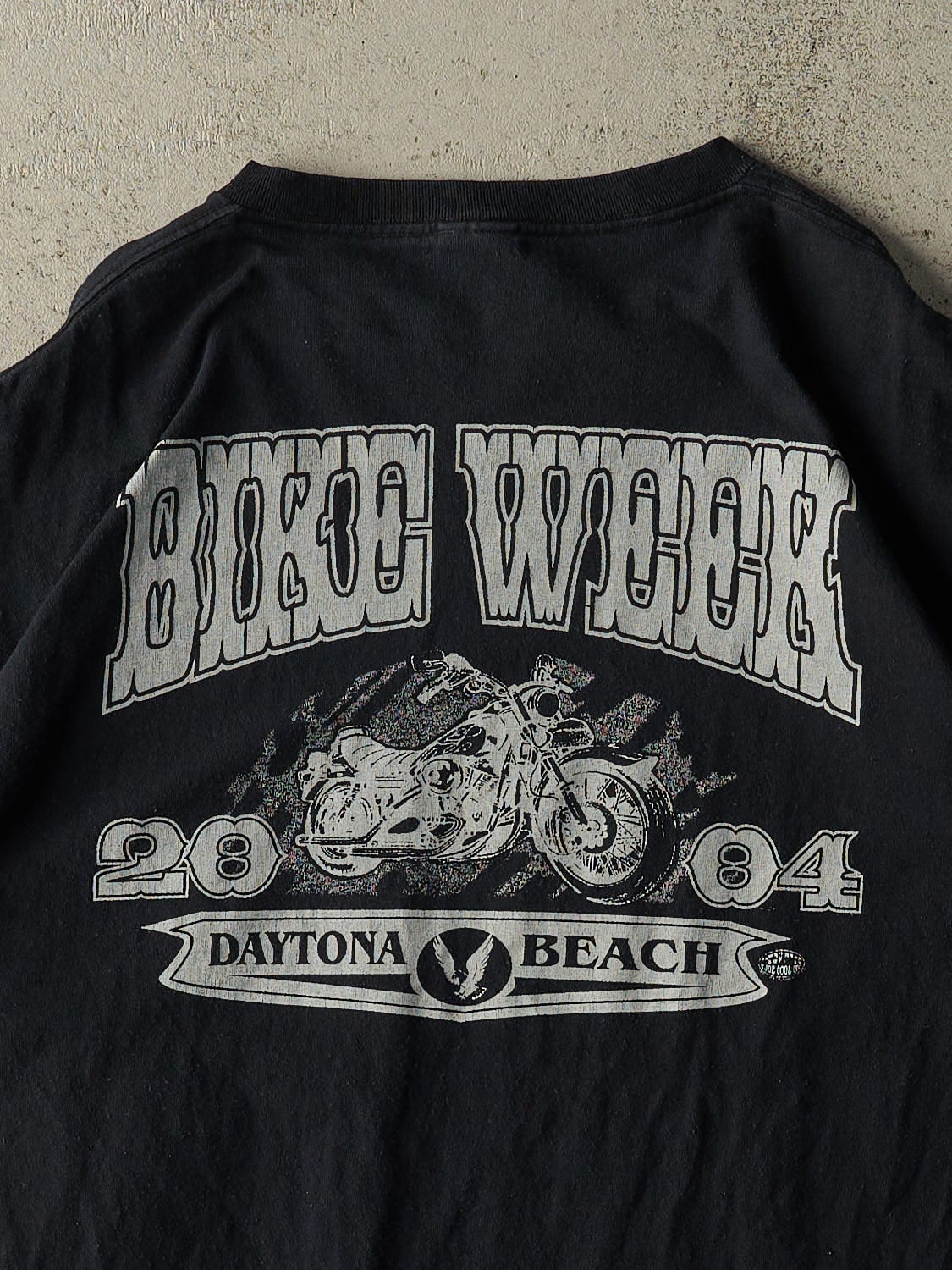 Vintage 04' Black Daytona Beach Bike Week Tee (L/XL)