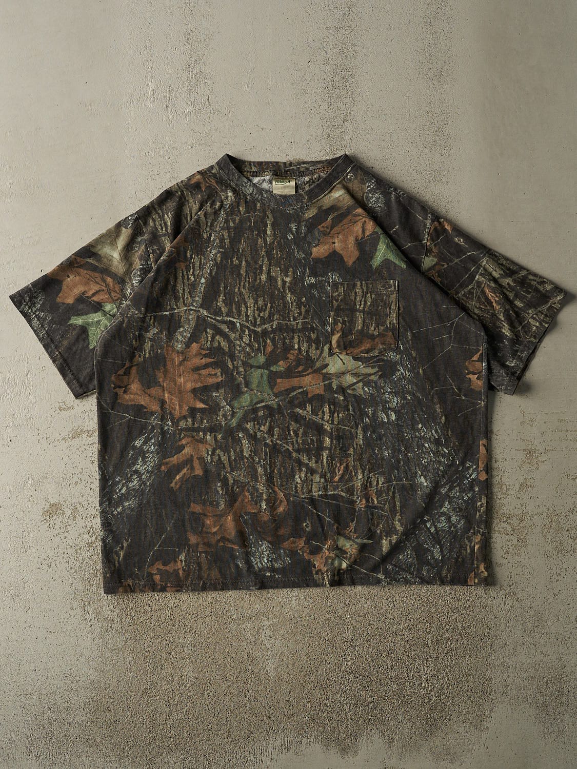 Vintage Y2K Camo Mossy Oak Pocket Tee (XXL)