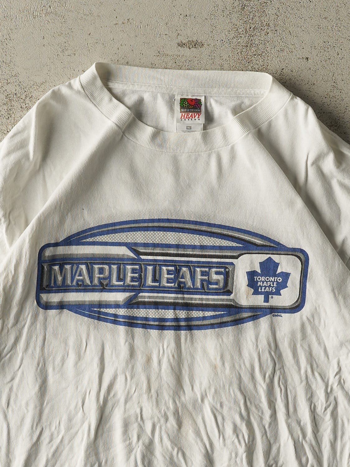 Vintage 90s White Toronto Maple Leafs Tee (L/XL)