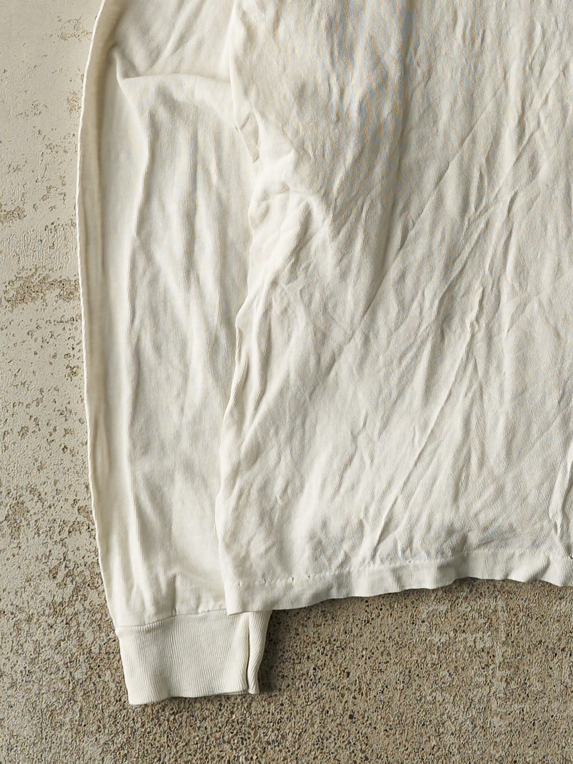 Vintage 80s White Memorex Headphones Long Sleeve (L)