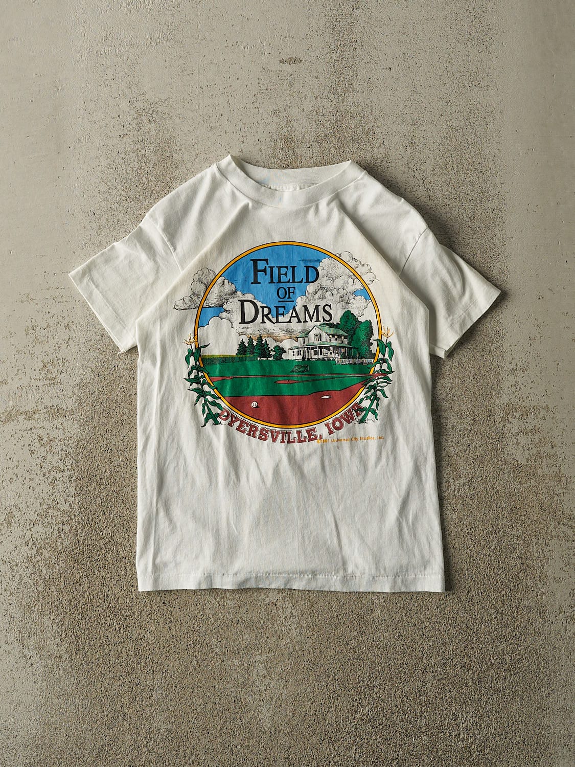Vintage 91' White Field of Dreams Iowa Tee (XXS/XS)