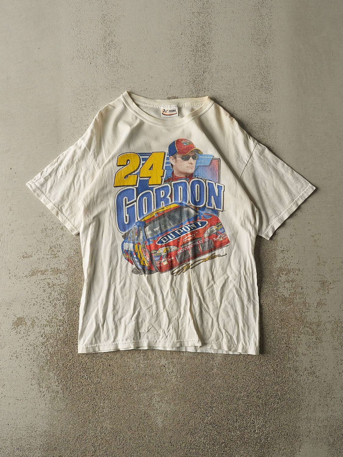 Vintage 07' White Jeff Gordon Nascar Racing Tee (M/L)