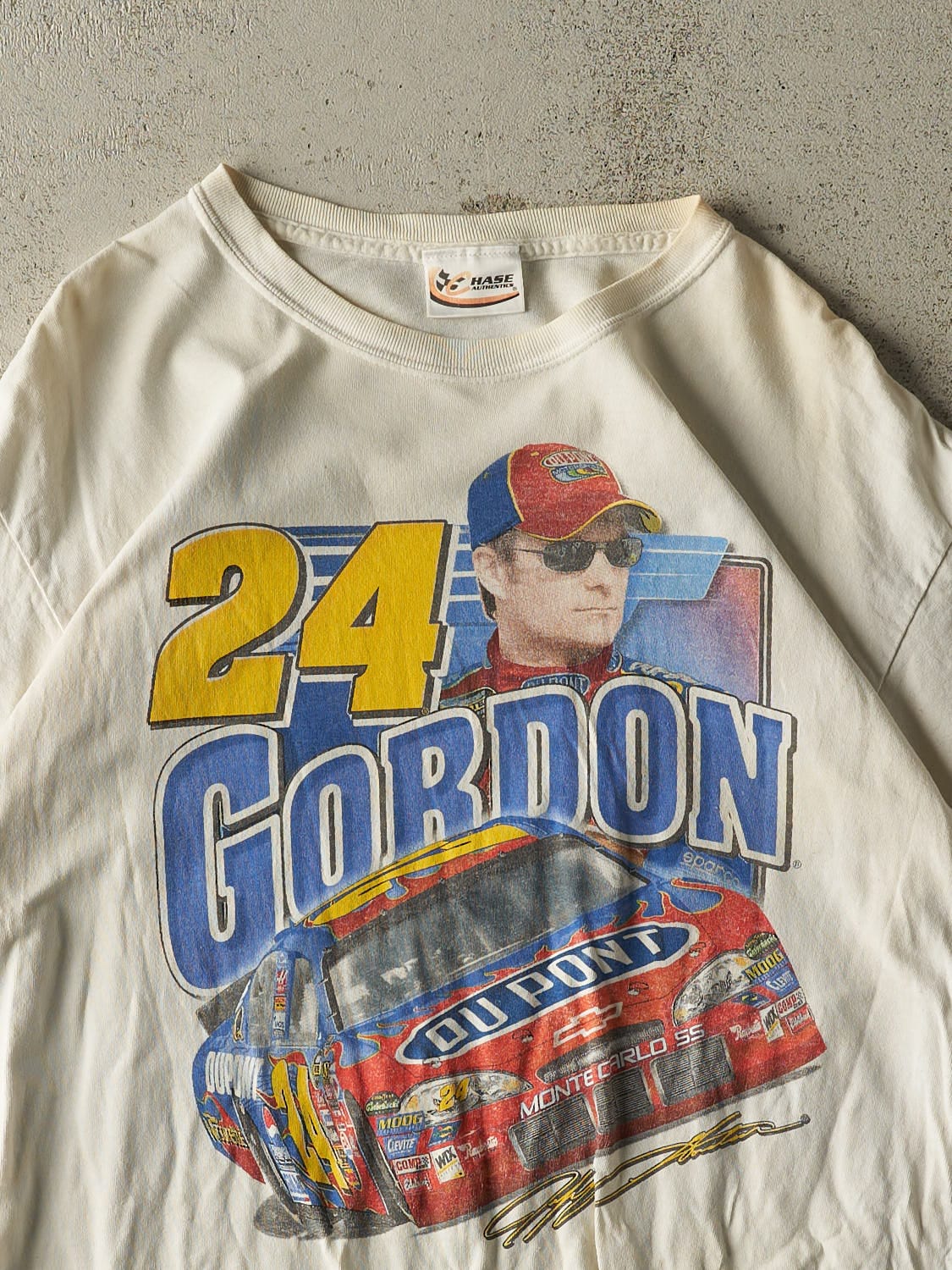 Vintage 07' White Jeff Gordon Nascar Racing Tee (M/L)