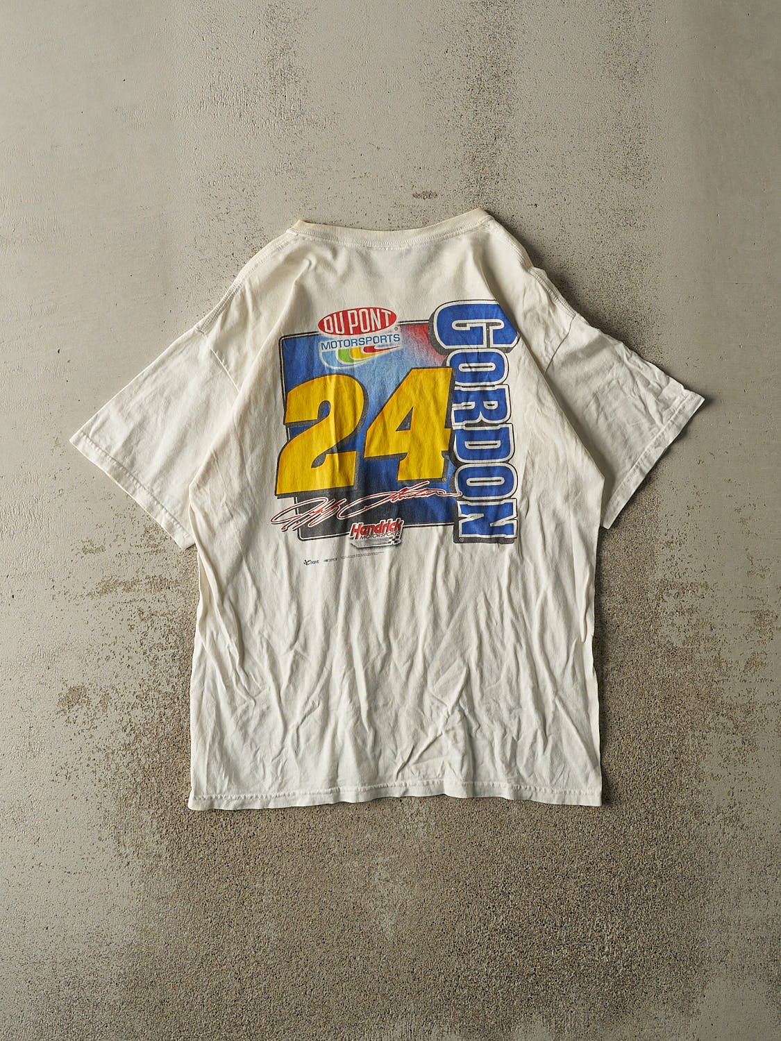 Vintage 07' White Jeff Gordon Nascar Racing Tee (M/L)