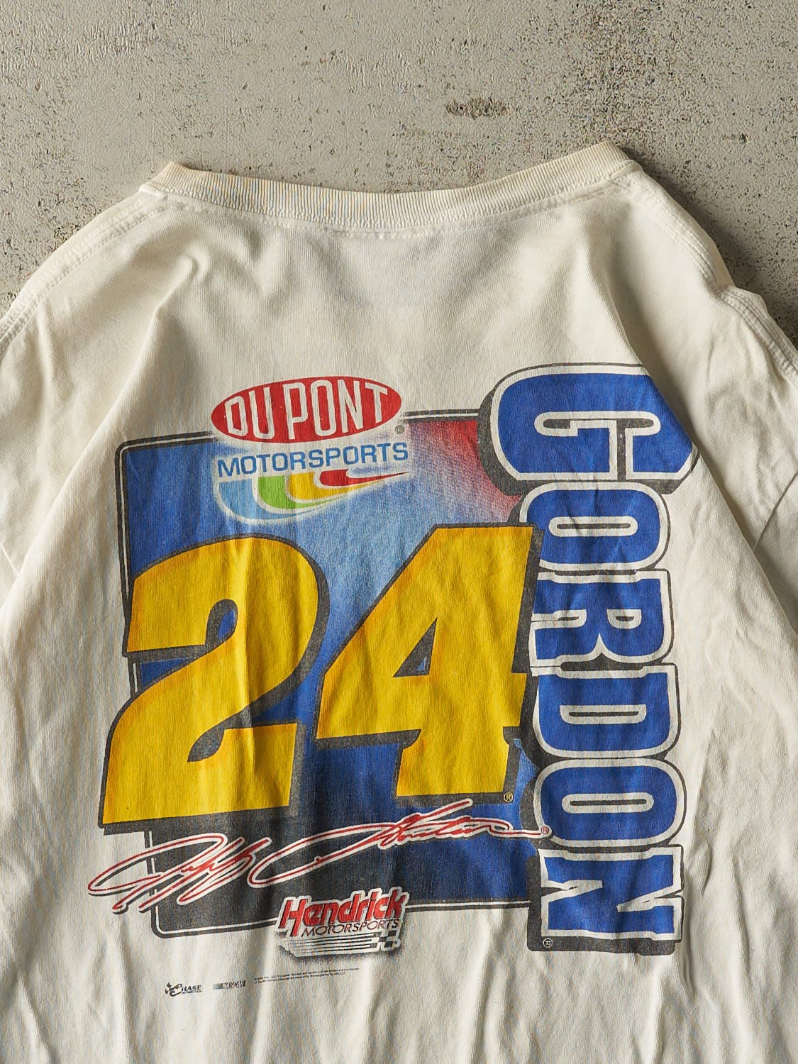 Vintage 07' White Jeff Gordon Nascar Racing Tee (M/L)