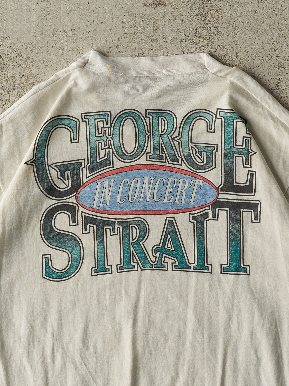 Vintage 80s White George Strait Tee (M/L)